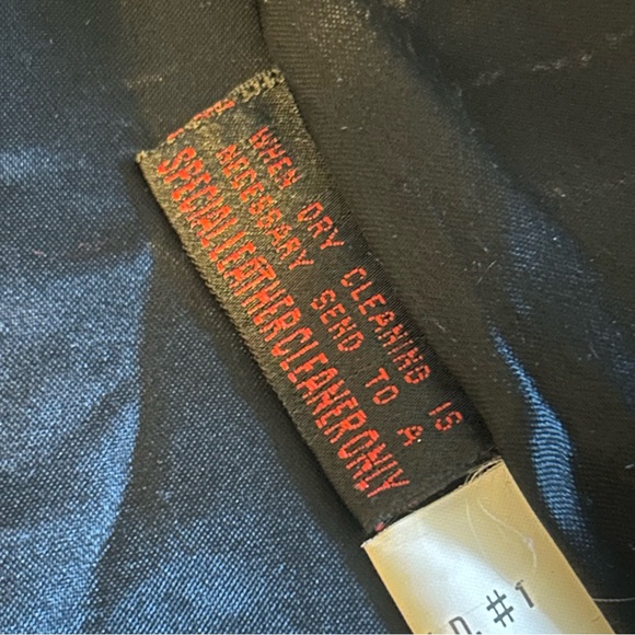 Vintage oversized buttery leather long black coat jacket puffed shoulder size M - Picture 9 of 15